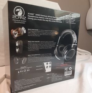 2CANZ 2ONE Premium Wired Over-Ear Headphones